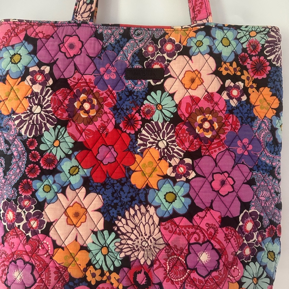 Vera Bradley Pink and Red Quilted Shoulder Bag